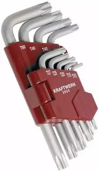 Kraftwerk TX-Winkelschlüssel-Set 9-tlg. T8-T55 (3605)