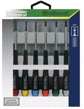 Velleman Pr&auml;zisionsschraubendreher-Set Torx, 6-teilig, Chrom-Vanadium (VTSET30)