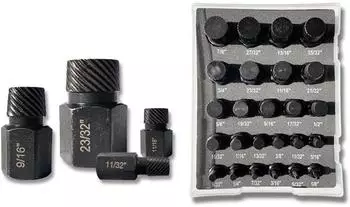 LuxusKollektion Schraubenausdreher-Set 25-teilig, Cr-Mo-Stahl, Sechskantkopf 1/8" - 7/8"