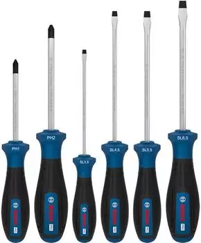 Bosch PRO Schraubendreher-Set PH/SL, 6-tlg. (1600A039PE)