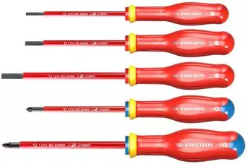 Facom Protwist 1000V Isolierter Schraubendreher-Satz, 5-teilig (AT5VE.PB)