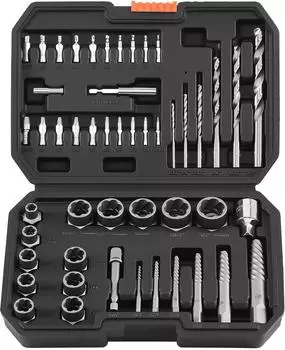 VEVOR Bolzenausdreher-Set mit Bohrern, 49-tlg., Cr-Mo-Stahl