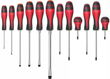 KS Tools ULTIMATE G 12-teiliges Schraubendreher-Set Schlitz/PH/PZ (922.6080)