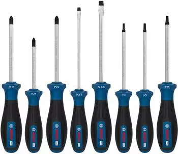 Bosch PRO Schraubendreher-Set PH/PZ/SL/TX, 8-tlg. (1600A039PF)