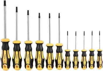 LuxusKollektion Torx Schraubendrehersatz 11-tlg. T6-T40 magnetisch (ohne Stirnlochbohrung)