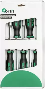 Fortis Steckschl&uuml;ssel-Schraubendreher-Satz Au&szlig;ensechskant 5-13mm, 5-teilig