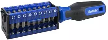 Westfalia Multi-Schraubendreher-Set, 36 Cr-V-Bits mit Organizer (WF-979879)