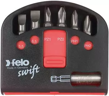 Felo Swift Bit-Box, 7-teilig, Industriell (02060116)