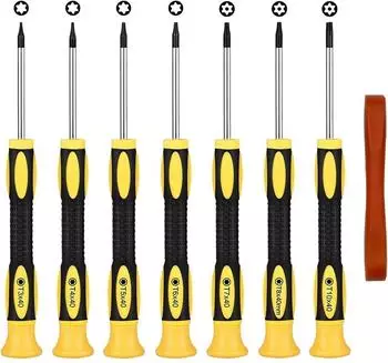 LuxusKollektion Torx Schraubendreher Set 7-tlg. T3-T10 magnetisch mit Hebelwerkzeug