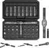 LuxusKollektion Schraubendreher-Set 42-in-1 magnetisch mit Ratschengriff, 40 Bits, schwarz