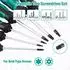 LuxusKollektion Torx Schraubendreher Set 12-tlg. T5-T40, Chrom-Vanadium-Stahl, magnetisch