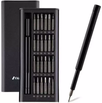 LuxusKollektion Präzisionsschraubendreher-Set 25-in-1, schwarz (25 in 1)