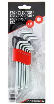 Powertrac 9 Winkel-Torx-Schlüssel T10–T50 (211447)
