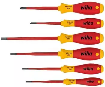 Wiha SoftFinish electric slimFix Schlitz/Phillips Schraubendrehersatz 6-tlg. (3201K6)