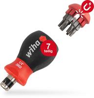 Wiha Schraubendreher mit Bit Magazin Stubby gemischt mit 7 Doppelbits 1/4 Zoll