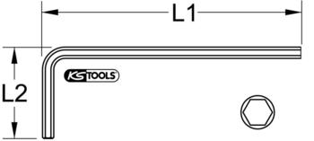 KS Tools Innensechskant 151.4461 - 1,5 mm