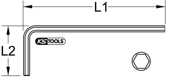 KS Tools Innensechskant 151.4461 - 1,5 mm