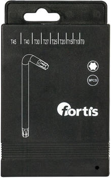 Fortis Winkelschraubendreher-Box 9-teilig (TX 9-45)