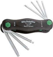 Wiha Winkelschraubendreher phosphatiert T7 - 25 PocketStar - 23051