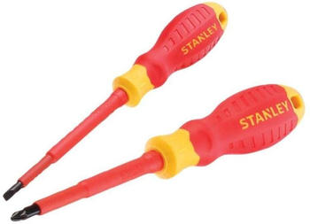 Stanley FatMax VDE Insulated Pozi & Slotted Screwdriver Set, 2 Piece
