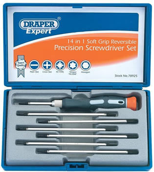 Draper Expert 78925 14 in 1 Reversible Precision Screwdriver Set