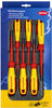 Knipex Schraubendreher 00 20 12 V04, Set, Elektro VDE, Schlitz, Kreuzschlitz, Slim,