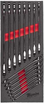 Milwaukee MAX BITE Ratschen-Ringmaulschlüssel Einlage 15 tlg.