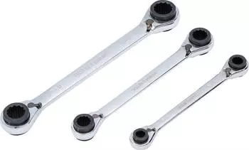 BGS Ratschen-Ringschlüssel-Satz 4-in-1 SW 8 x 9 - 18 x 19 mm (6837)