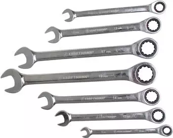 BGS Ratschenring-Maulschlüssel-Satz SW 8 - 19 mm 7-tlg. (30000)
