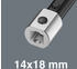 Wera 7880 Joker 3XL Selbstjustierender Einsteck-Maulschlüssel für Schlüsselweite 32-41 mm, 14x18 mm