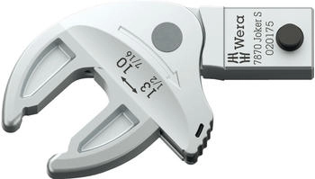Wera 7870 Joker S Selbstjustierender Einsteck-Maulschl&uuml;ssel f&uuml;r Schl&uuml;sselweite 10-13 mm, 9x12 mm