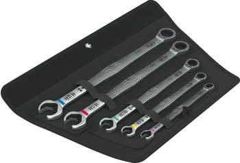 Wera 6007 Joker 5 Set 1 Maul-Ringratschenschl&uuml;ssel-Satz, 5‑teilig
