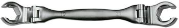 SW-Stahl Bremsleitungsschlüssel mit doppelter Artikulation 10 x 11 mm (01488L-2)