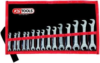 KS Tools Doppelmaulschlüssel-Satz 15°+75° 15-teilig 3,2-14 mm (517.1700)