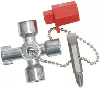 KS Tools Mini-Schaltschrankschl&uuml;ssel 42mm Zinkdruckguss (130.1010)