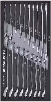 Kraftwerk Ringmaulschlüssel mit Ratsche 19-tlg. Einlage (105.301.033)