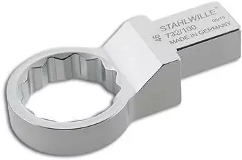 Stahlwille Ring-Einsteckwerkzeug 732/100 50mm, 22x28mm, CV-Stahl (58221050)