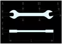 FACOM Maulschl&uuml;ssel Serie 44 25x28 mm