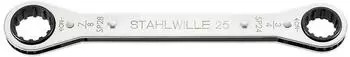 Stahlwille 25ASP Doppel-Ringratschenschl&uuml;ssel Spline-Drive 24x28mm (41572428)