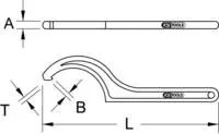 Ks Tools Hakenschl&uuml;ssel 963.8218