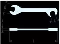 FACOM Maulschl&uuml;ssel Mikromechanik 9 mm