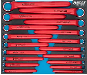 HAZET Ringschl&uuml;ssel-Satz 6-24mm, 18-tlg. (163-543/18)