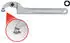 KS Tools Gelenk-Hakenschlüssel mit Zapfen, metrisch, 50-80mm (517.1325)