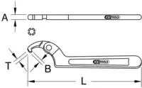 Ks Tools Gelenk-Hakenschl&uuml;ssel 963.8208