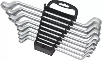 Famex Doppel-Ringschl&uuml;ssel-Satz CR-V Stahl gekr&ouml;pft 6-22mm, 8-tlg. (10154-8)