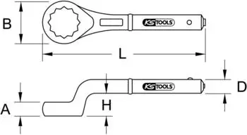 KS Tools Zug-Ringschl&uuml;ssel 7/8" (517.9110)
