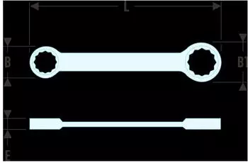 Facom Doppelringschl&uuml;ssel gerade 27x29mm (59.27X29)