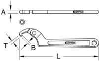 Ks Tools Gelenk-Hakenschl&uuml;ssel 517.2379