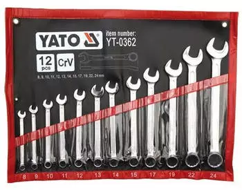 Yato Kombischl&uuml;ssel-Set 8-24mm, 12-tlg. (YT-0362)