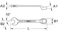 KS Tools 963.7359, KS Tools 963.7359 Ring-Maulschl&uuml;ssel Schl&uuml;sselweite...